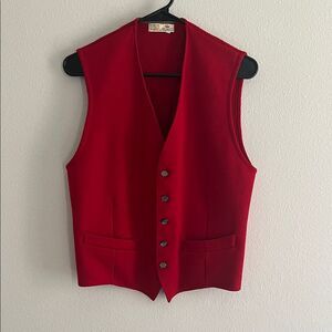 Vintage Made in England 100% Lambswool Sweater Vest Preppy V Neck Classic Knit